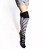 Striped OTK Socks / Thigh Highs - BLACK & WHITE