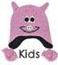 Kids Animal Hat: Pink Pig Animal Beanie for Kids!