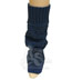 Lara Kazan Spring Legs Cotton Blue Loose Knit Leg Warmers