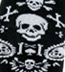 BANDANA SKULL KNEE HIGH SOCKS