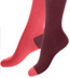 Burgundy and Pink Two Toned Socks