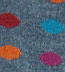 Ozone BLINKING DOTS BLUE Dotted Angora Knee High Knee Socks