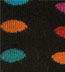 Ozone BLINKING DOTS BLACK Dotted Angora Knee High Knee Socks
