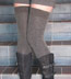 Ozone ANGORA JAMBIERE BROWN Angora Thigh High Socks