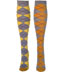Ozone DEFINITION ARGYLES MANGO Argyle Cotton Knee High Knee Socks