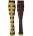 Ozone DEFINITION ARGYLES BROWN Argyle Cotton Knee High Knee Socks