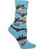 Ozone Bikerchick Forbidden Fruit Turquoise Short Crew Sock