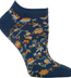 Ozone Cut Out Flowers Blue Ankle Socks