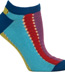 Ozone Coming and Going Blue No Show Socks - Footies