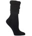 Ozone Ruffle Sock Black Cotton Anklet / Ankle Socks