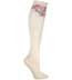 Sakura Floral Print Socks in Cream