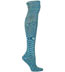Ozone Space Dye High Zone Turquoise Cotton Over The Knee Socks (OTK)
