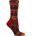 Ozone Fille Women's Crew Red  with Pattern