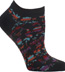 Ozone Cut Out Flowers Charcoal Ankle Socks