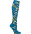 Ozone Northeast Flowers Turquoise Knee High Knee Socks