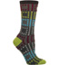 Ozone Gridlock Charcoal Short Crew Socks - Reversible