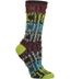 Ozone Gridlock Charcoal Short Crew Socks - Reversible