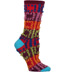 Ozone Gridlock Red Short Crew Socks - Reversible