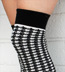 Black Houndstooth Over The Knee Socks (OTK)