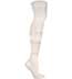 Ozone Sheer Stripe Over the Knee Socks - White