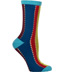Ozone Coming and Going Navy Crew Socks