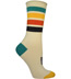 Ozone North Western Stripe Ecru Crew Sock