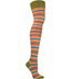 Ozone OTK Green Pop Stripes Over the Knee Socks