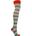 Ozone OTK Red Pop Stripes Over the Knee Socks