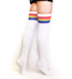 Pride Socks - Thigh High Rainbow Tube Socks