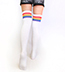 Pride Socks - Thigh High Rainbow Tube Socks