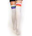 Pride Socks - Rainbow Striped Thigh High Socks