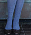 RocknSocks Denim Blue Solid Color Over the Knee Socks - OTK