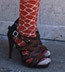 RocknSocks Spice Orange Giraffe Print Over the Knee Socks - OTK