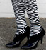 RocknSocks Zebra Print Over the Knee Socks - OTK