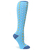 Sock It To Me Lightning Bolt Geometric Print Cotton Knee High Socks