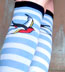 Sock It To Me Sparrow Cotton Knee High Socks