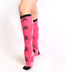 Grrrl Skull Knee High Sock - Pink