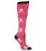 Grrrl Skull Knee High Sock - Pink