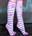 Bunny Stripes Knee High Socks