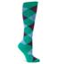 Avocado Knee High Argyle Sock