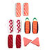 Sushi Sock Set: 5 types of sushi socks (5 pair)