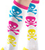 Neon Knee Highs Skull and Crossbones Socks