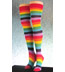 Rainbow Striped Over the Knee Socks - OTK