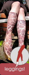 Celeste Stein Brown Giraffe Animal Print Leggings / Footless Tights