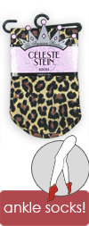 Celeste Stein Leopard Print Short Trouser / Ankle Socks