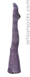 Hansel From Basel Pebbled Block Striped Wool Tights / Stockings - Denim