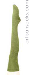 Hansel From Basel Rib OTK - Olive Wool Over The Knee Socks