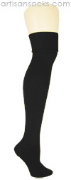 K. Bell Soft and Dreamy Over the Knee Socks- BLACK