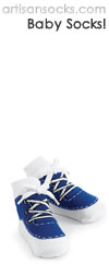 MudPie Baby Socks - Blue Sneakers Baby Shoe Socks