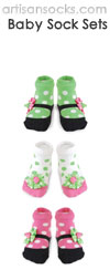 MudPie Baby Socks Set - Polka Dot Maryjane Socks Set (3 pairs)